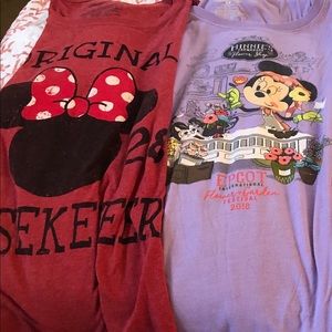 Disney Store/Parks Tees. 3x & 4x. EUC. $24